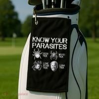 Know Your Parasites Tick Biden Golf Towel thumb 2