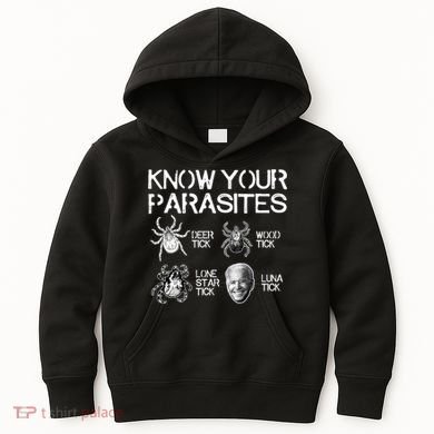 Know Your Parasites Tick Biden Kids Hoodie
