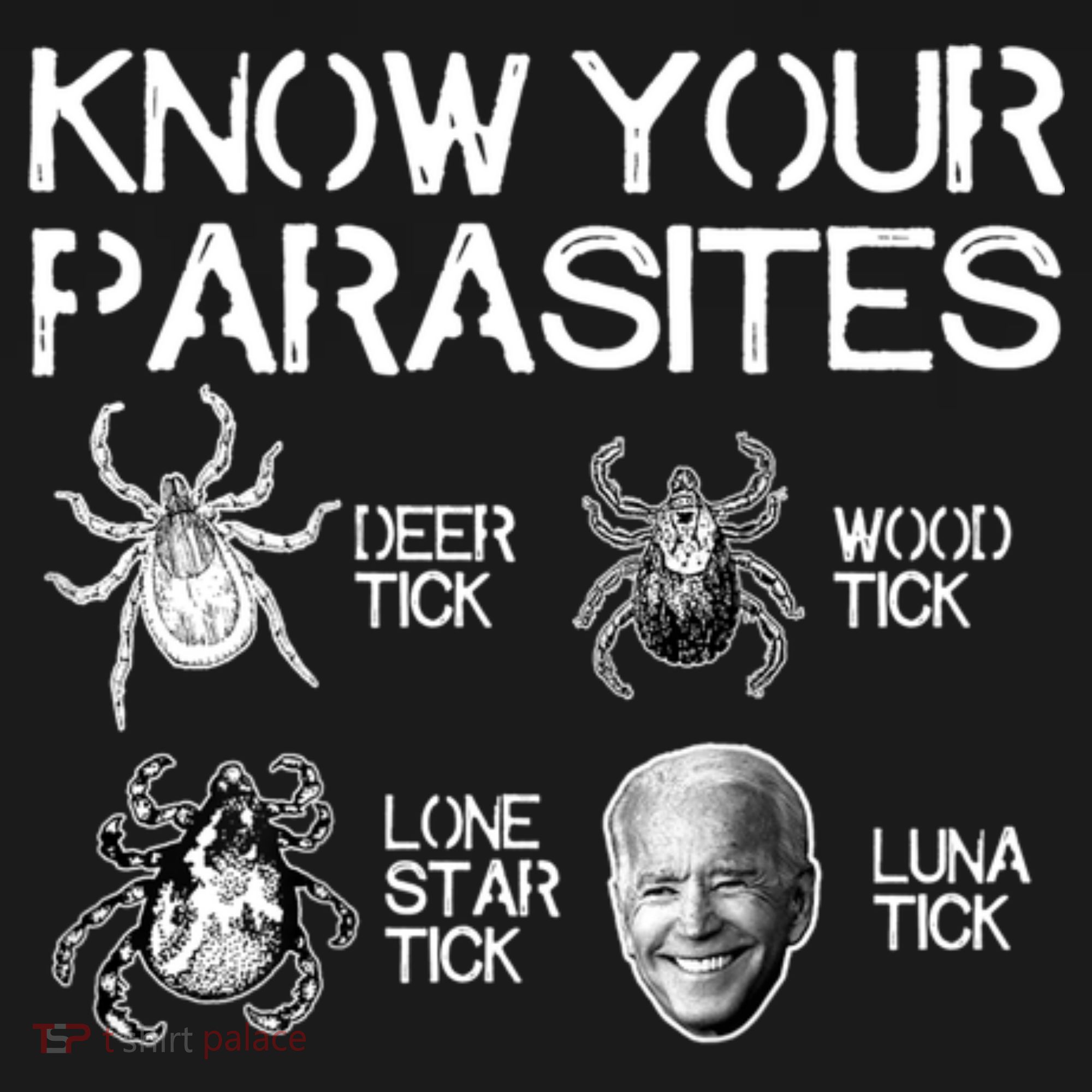 Know Your Parasites Tick Biden Kids Long Sleeve Shirt