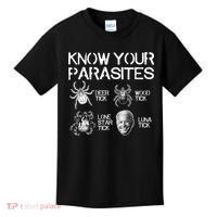 Know Your Parasites Tick Biden Kids T-Shirt thumb 0