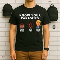 Know Your Parasites Deer Tick Dog Tick Luna Tick Anti Trump T-Shirt thumb 6