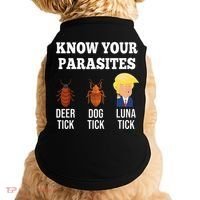 Know Your Parasites Antitrump Funny Luna Tick Resist Doggie Tank thumb 0