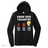 Know Your Parasites Antitrump Funny Luna Tick Resist Women's Hoodie thumb 0