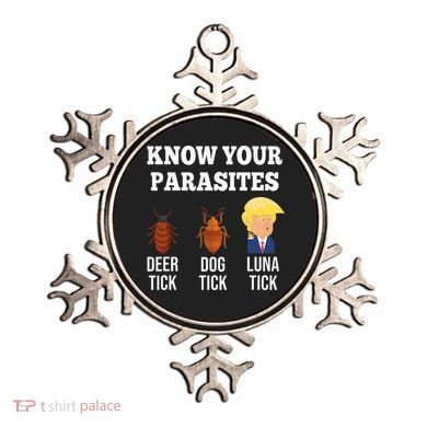 Know Your Parasites Antitrump Funny Luna Tick Resist Ornament