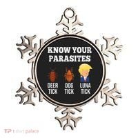 Know Your Parasites Antitrump Funny Luna Tick Resist Ornament thumb 0