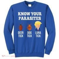 Know Your Parasites Antitrump Funny Luna Tick Resist Sweatshirt thumb 0