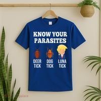 Know Your Parasites Antitrump Funny Luna Tick Resist T-Shirt thumb 2