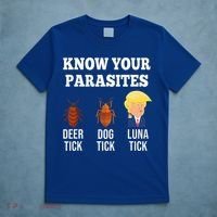 Know Your Parasites Antitrump Funny Luna Tick Resist T-Shirt thumb 5