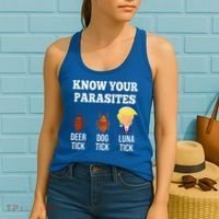 Know Your Parasites Antitrump Funny Luna Tick Resist Women's Tank Top thumb 2