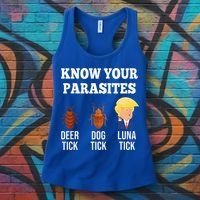 Know Your Parasites Antitrump Funny Luna Tick Resist Women's Tank Top thumb 3