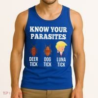 Know Your Parasites Antitrump Funny Luna Tick Resist Tank Top thumb 3