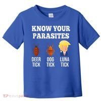 Know Your Parasites Antitrump Funny Luna Tick Resist Toddler T-Shirt thumb 0