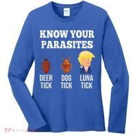 Know Your Parasites Antitrump Funny Luna Tick Resist Women's Long Sleeve Shirt thumb 0
