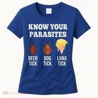 Know Your Parasites Antitrump Funny Luna Tick Resist Women's T-Shirt thumb 0