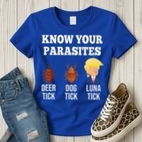 Know Your Parasites Antitrump Funny Luna Tick Resist Women's T-Shirt thumb 3