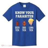 Know Your Parasites Antitrump Funny Luna Tick Resist Kids T-Shirt thumb 0