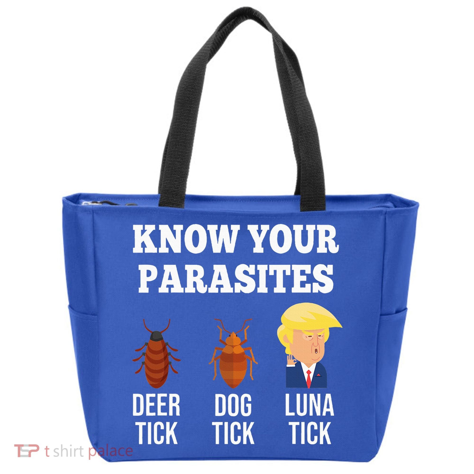Know Your Parasites Antitrump Funny Luna Tick Resist Tote Bag