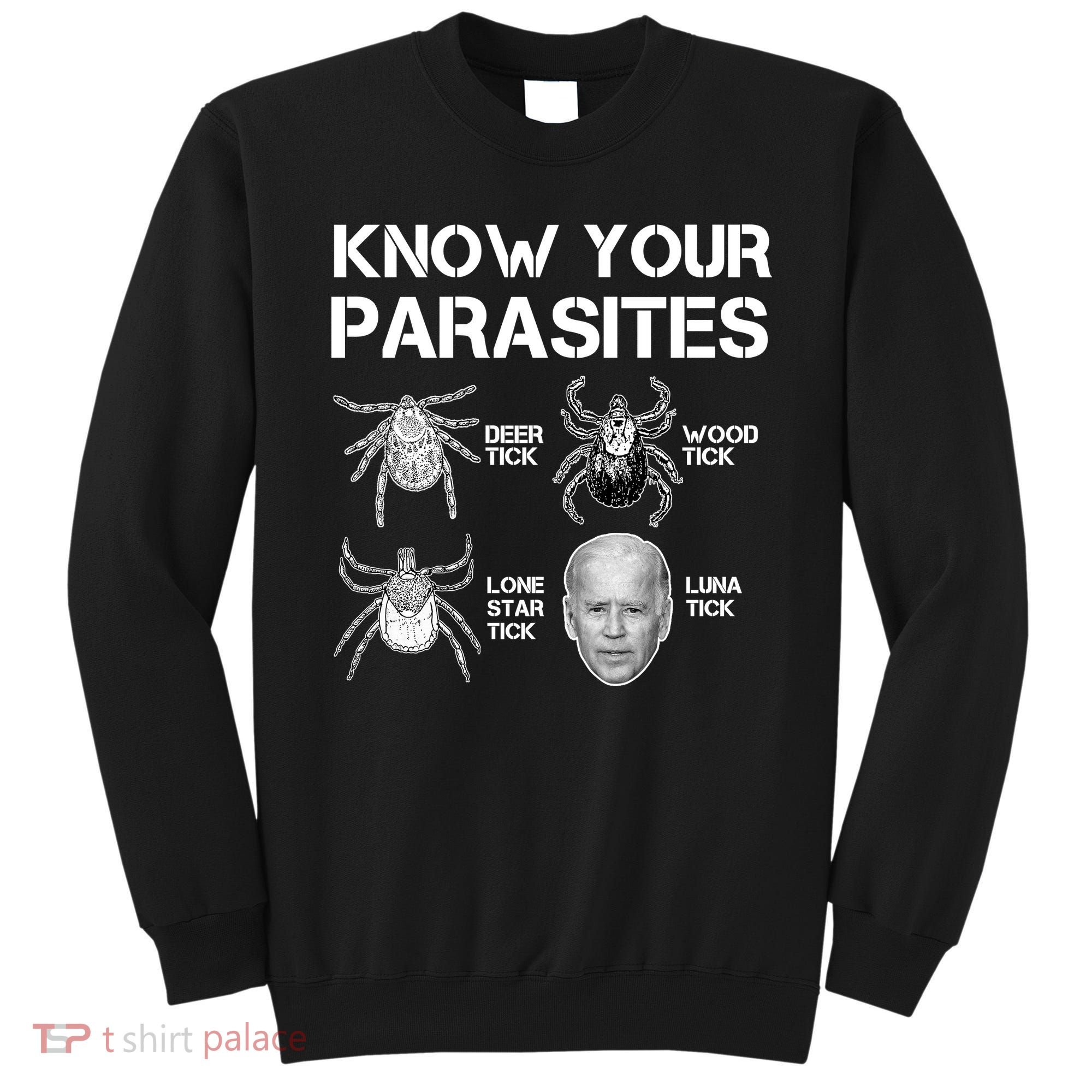 Know Your Parasites Anti Joe Biden Funny Sweatshirt