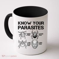 Know Your Parasites Anti Joe Biden Funny Coffee Mug thumb 0