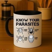 Know Your Parasites Anti Joe Biden Funny Coffee Mug thumb 4