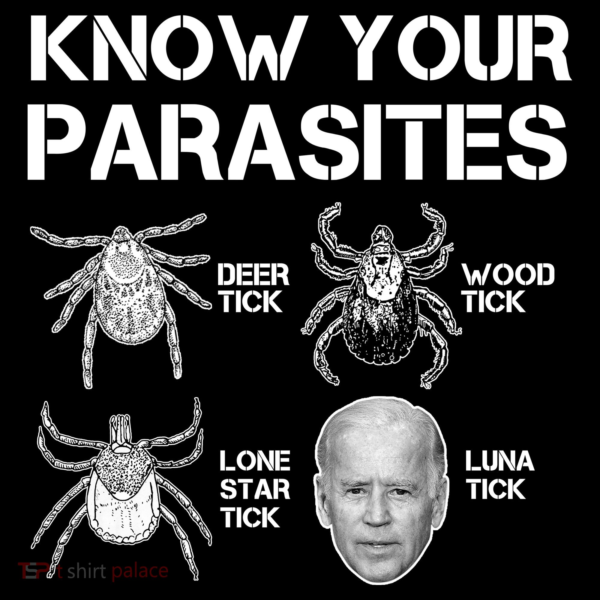 Know Your Parasites Anti Joe Biden Funny Women's Hoodie