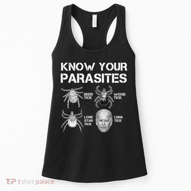 Know Your Parasites Anti Joe Biden Funny Women's Tank Top