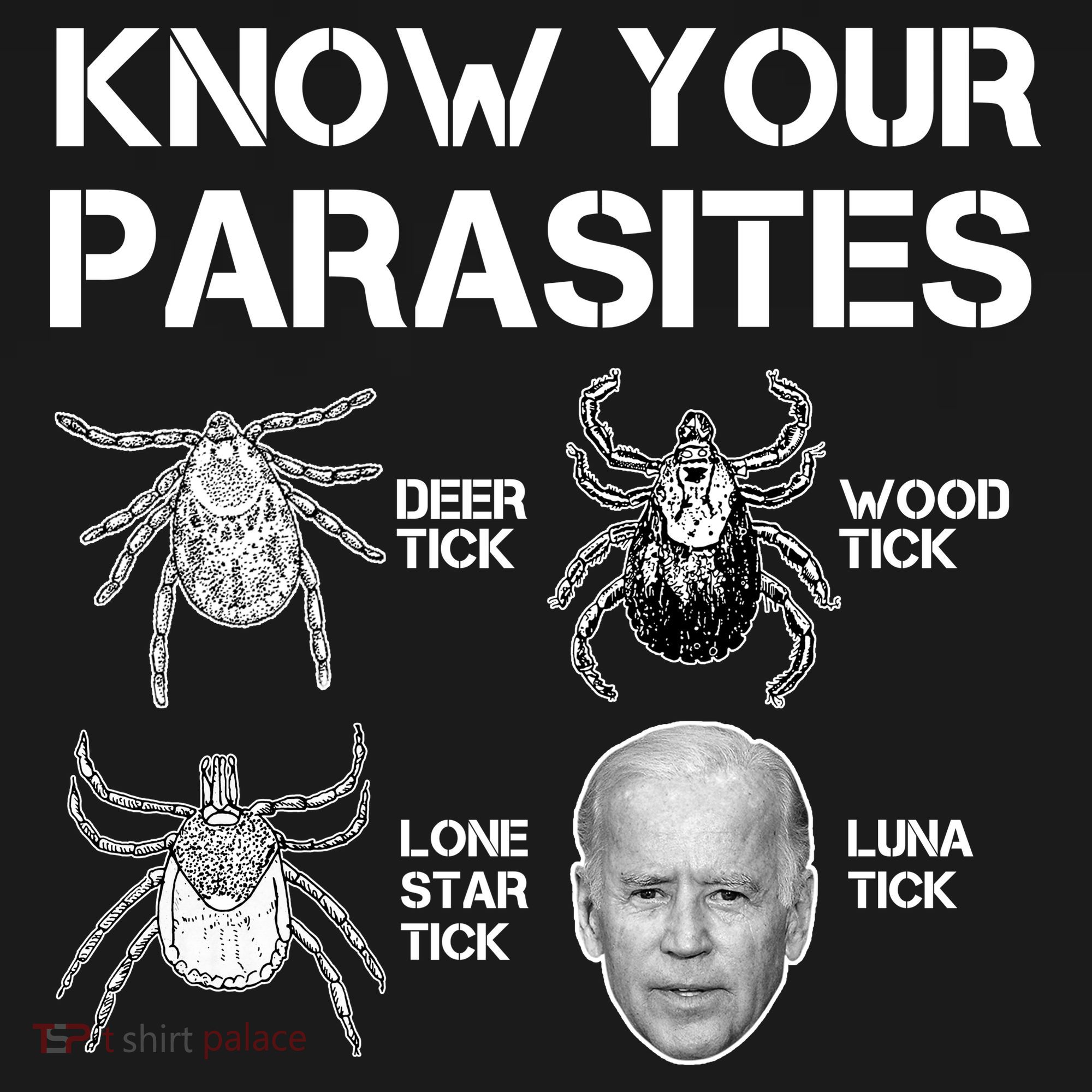 Know Your Parasites Anti Joe Biden Funny Women's Tank Top