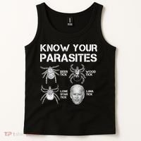 Know Your Parasites Anti Joe Biden Funny Tank Top thumb 2