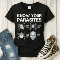 Know Your Parasites Anti Joe Biden Funny Women's T-Shirt thumb 3
