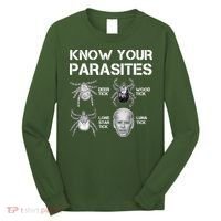 Know Your Parasites Anti Joe Biden Funny Long Sleeve Shirt thumb 0