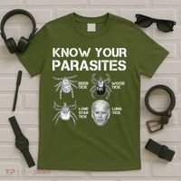Know Your Parasites Anti Joe Biden Funny T-Shirt thumb 5