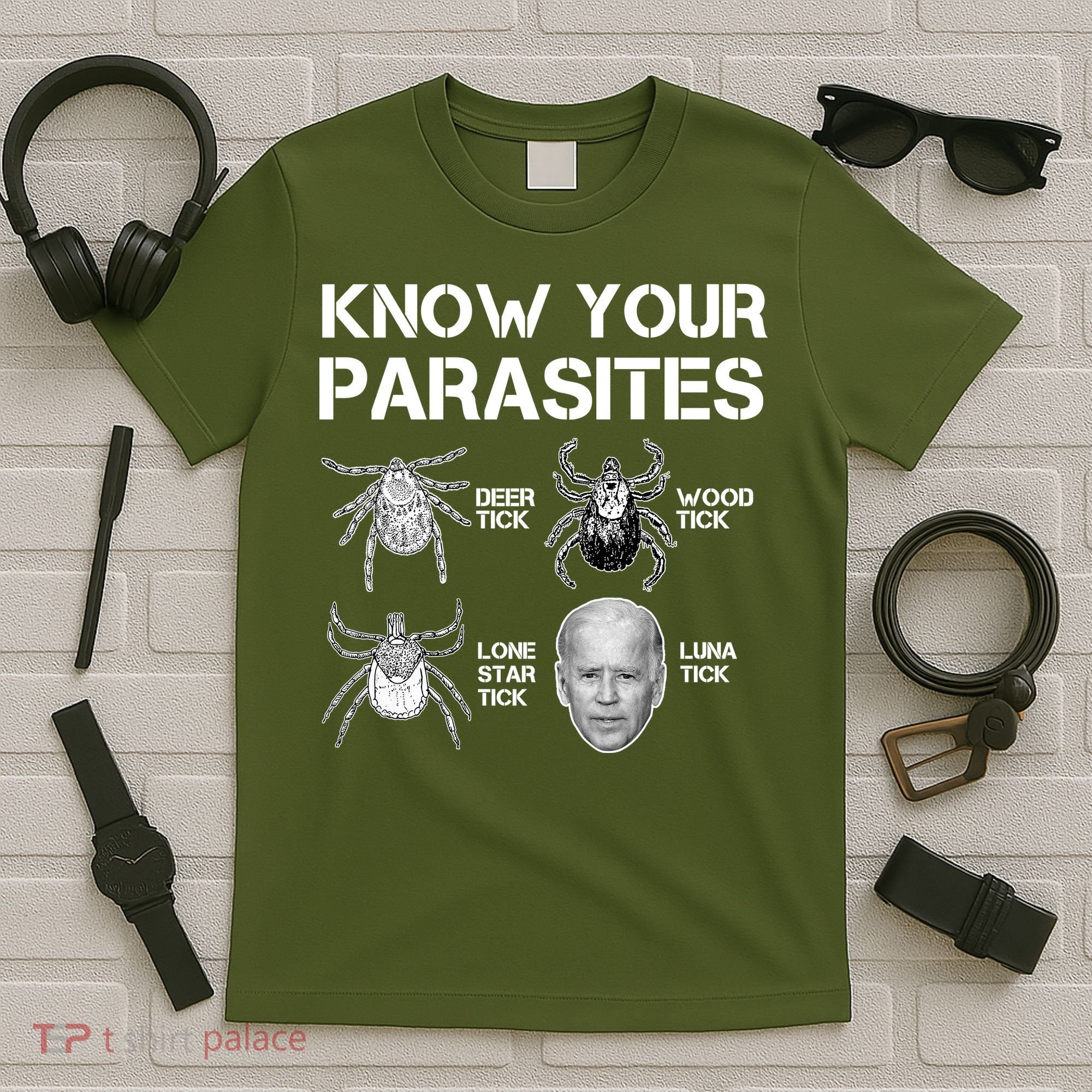 Know Your Parasites Anti Joe Biden Funny T-Shirt