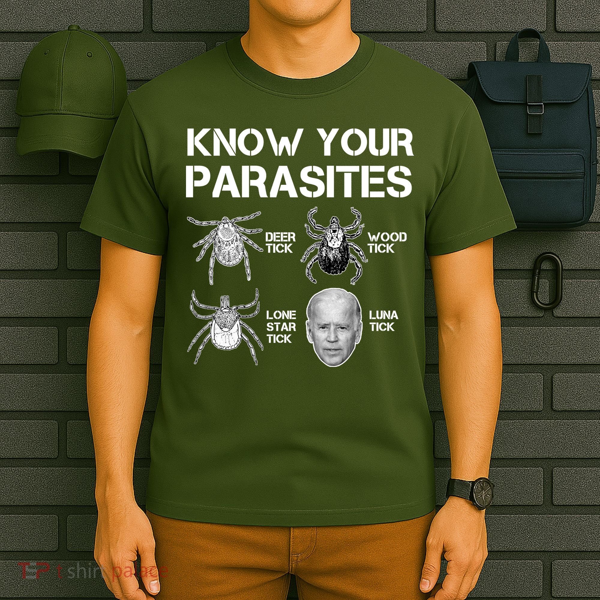 Know Your Parasites Anti Joe Biden Funny T-Shirt
