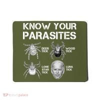 Know Your Parasites Anti Joe Biden Funny Mousepad thumb 0