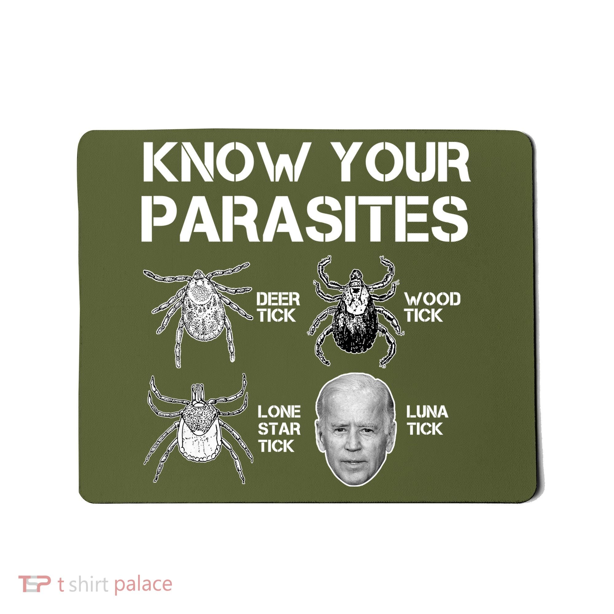 Know Your Parasites Anti Joe Biden Funny Mousepad