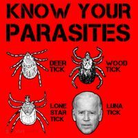 Know Your Parasites Anti Joe Biden Funny Santa Hat thumb 1