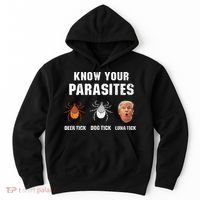 Know Your Parasites Funny Anti Trump Hoodie thumb 0