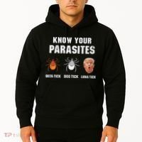 Know Your Parasites Funny Anti Trump Hoodie thumb 2