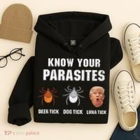 Know Your Parasites Funny Anti Trump Hoodie thumb 4