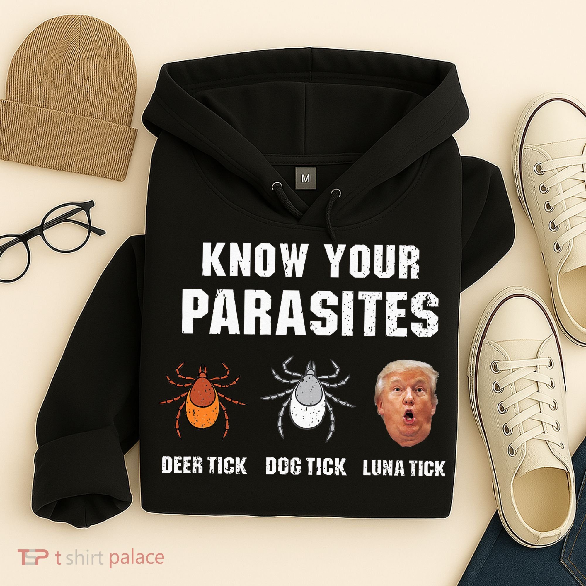Know Your Parasites Funny Anti Trump Hoodie