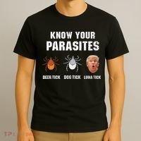 Know Your Parasites Funny Anti Trump T-Shirt thumb 3