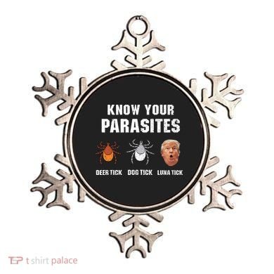 Know Your Parasites Funny Anti Trump Ornament