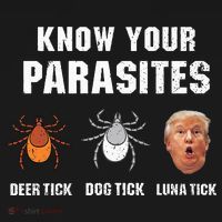 Know Your Parasites Funny Anti Trump Baby Bodysuit thumb 2