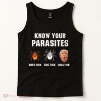 Know Your Parasites Funny Anti Trump Tank Top thumb 2