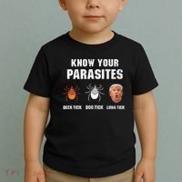 Know Your Parasites Funny Anti Trump Toddler T-Shirt thumb 2