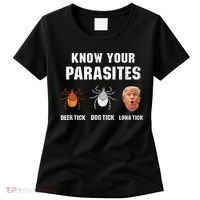 Know Your Parasites Funny Anti Trump Women's T-Shirt thumb 0