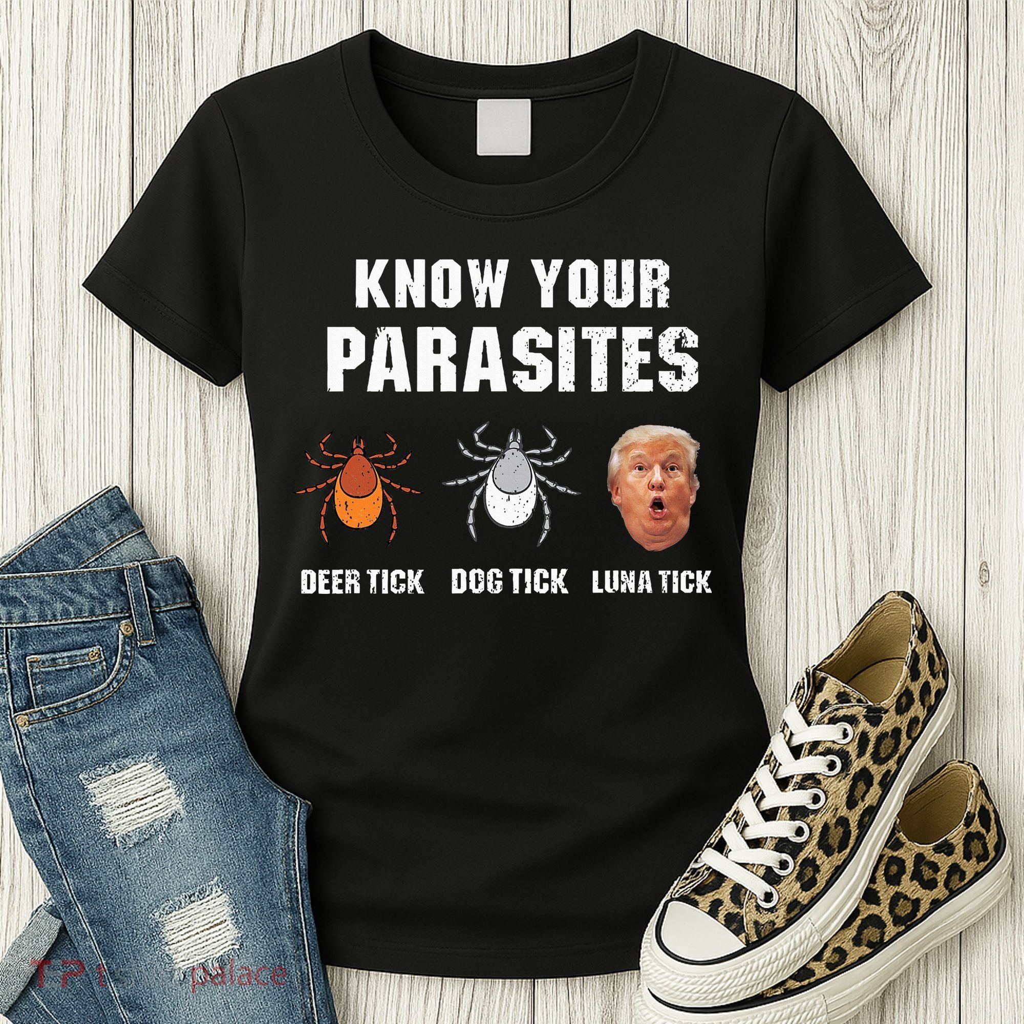 Know Your Parasites Funny Anti Trump Women's T-Shirt