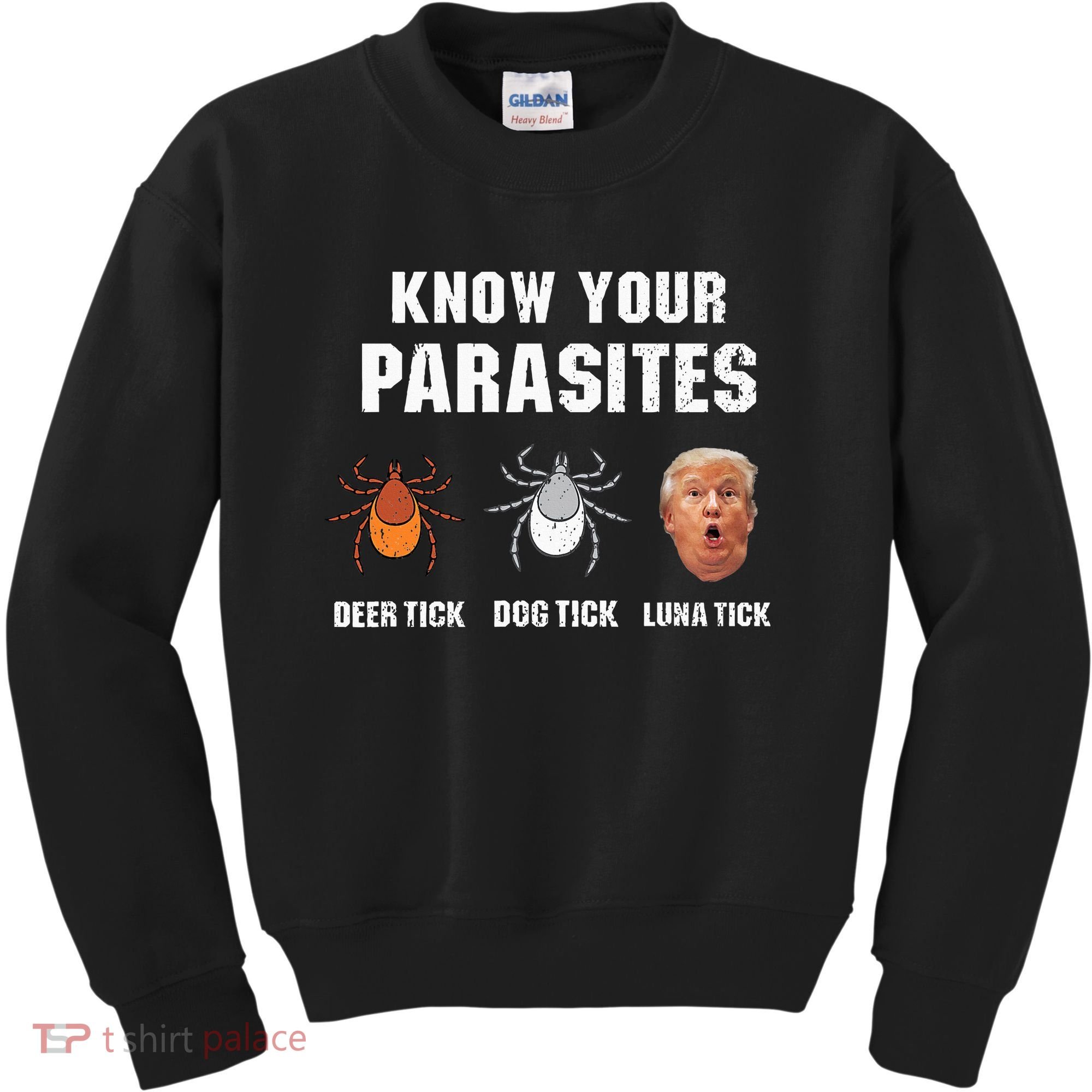 Know Your Parasites Funny Anti Trump Kids Sweatshirt
