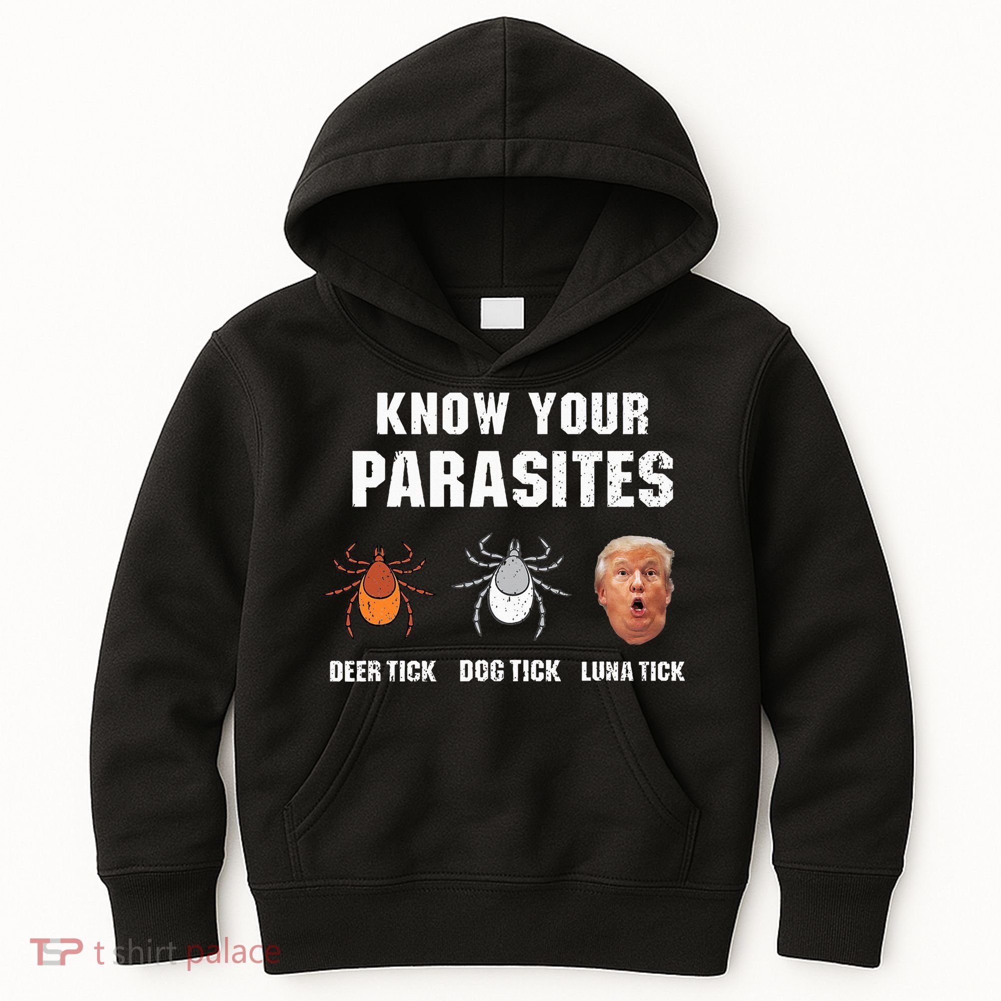Know Your Parasites Funny Anti Trump Kids Hoodie
