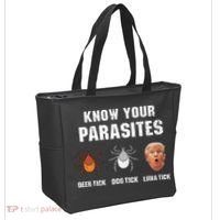 Know Your Parasites Funny Anti Trump Tote Bag thumb 2